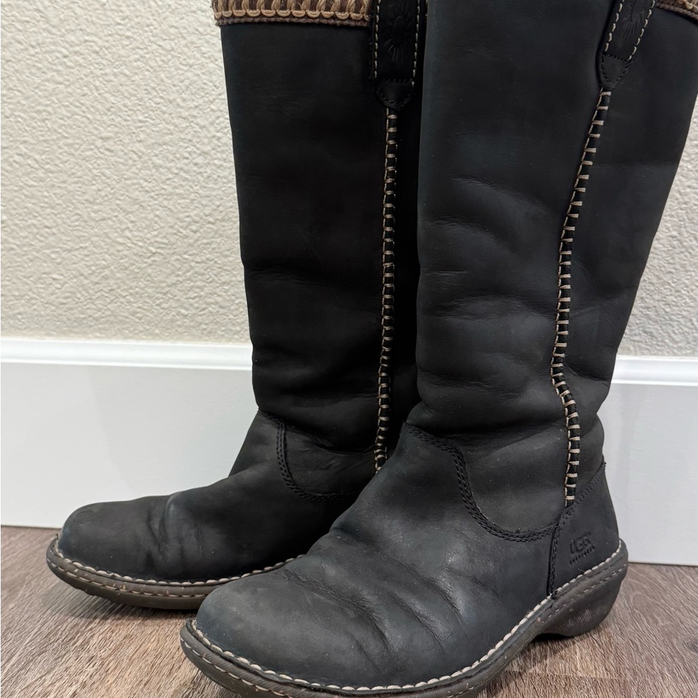 UGG Black Winter Boots with Classic Style